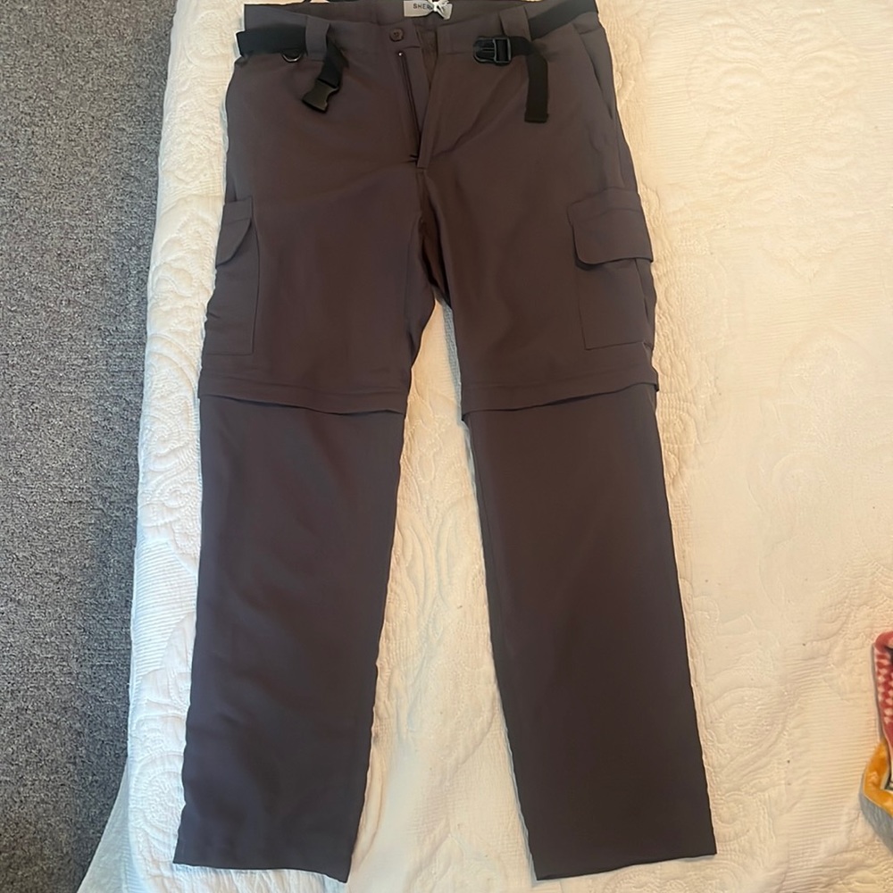 Sherelie men’s cargo convertible, hiking pants zipper off